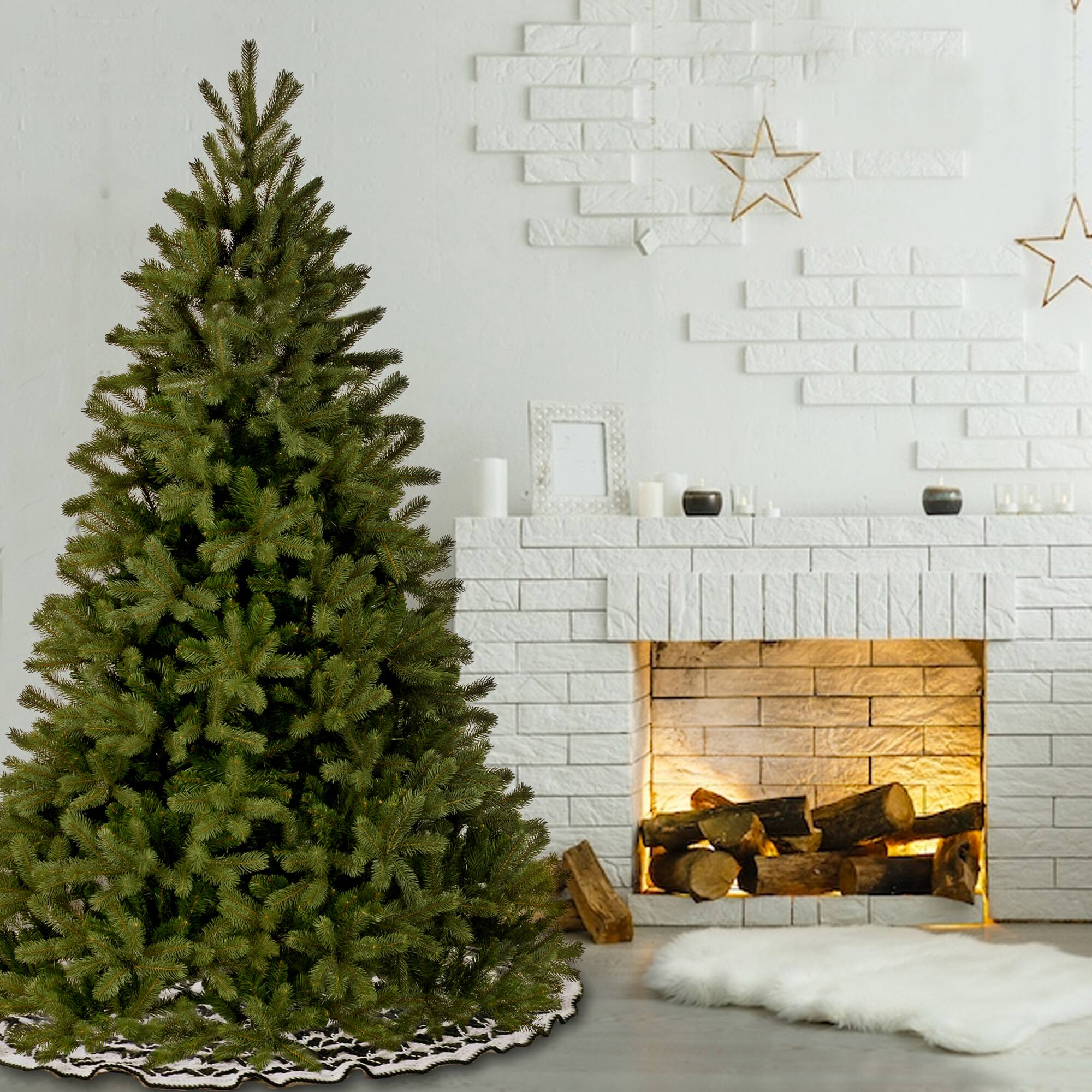 Ft. Unlit Feel Real® Downswept Douglas Fir Full Artificial Christmas Tree